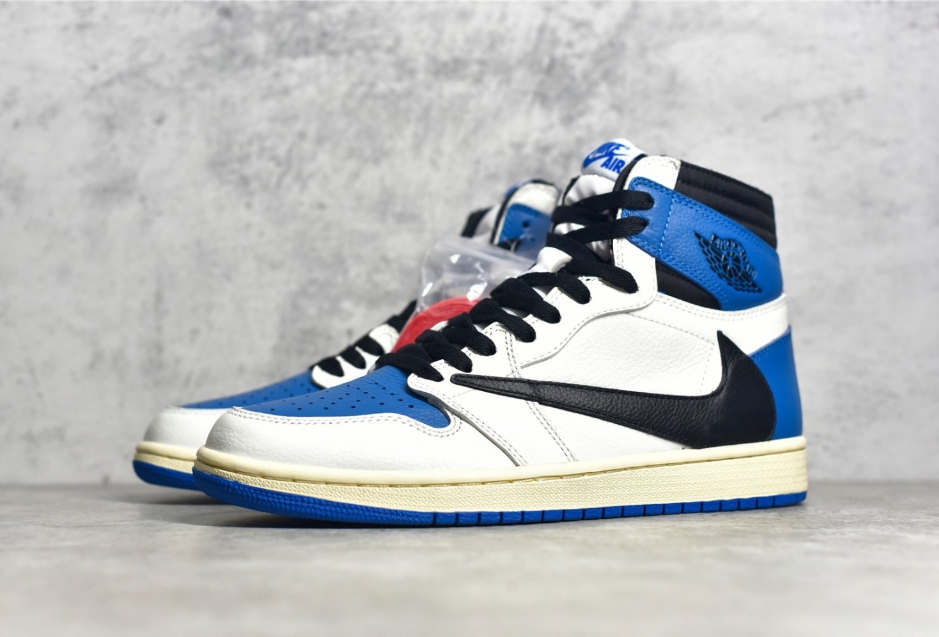 Jordan 1 Retro High Travis Scott Fragment Military Blue
