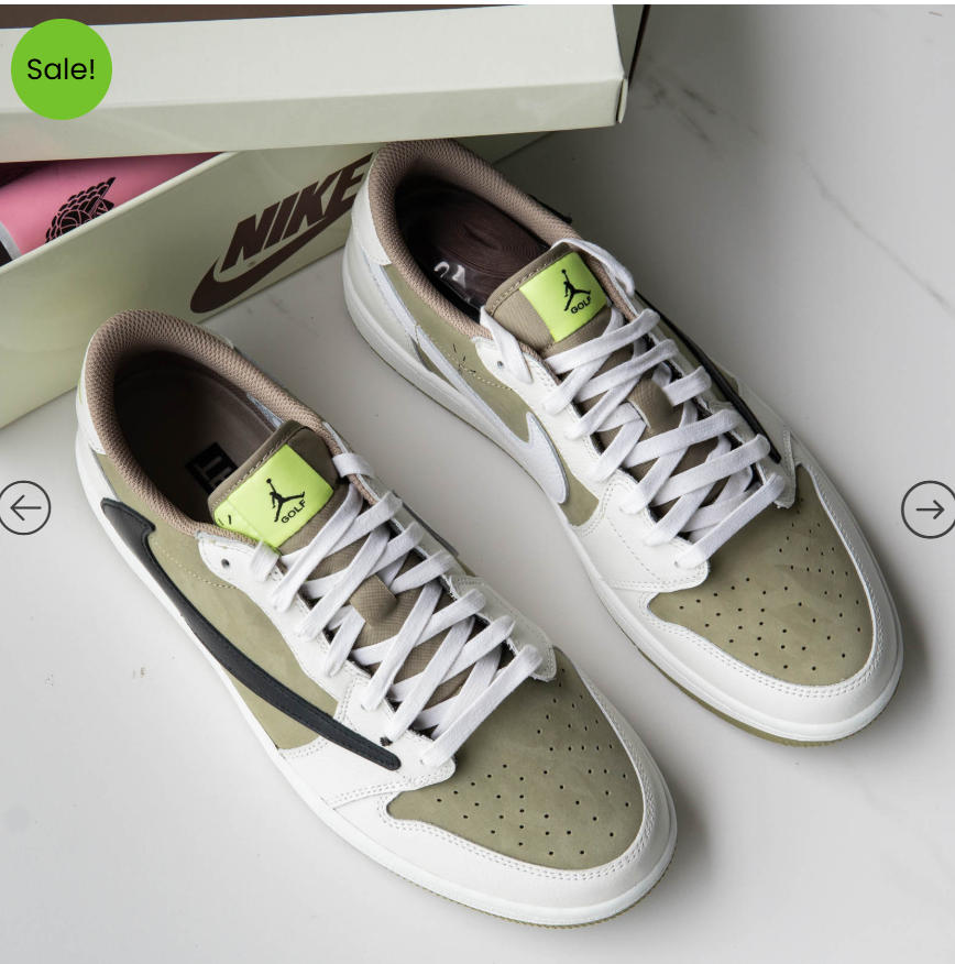 Jordan 1 Retro Low Golf Travis Scott Neutral Olive-3