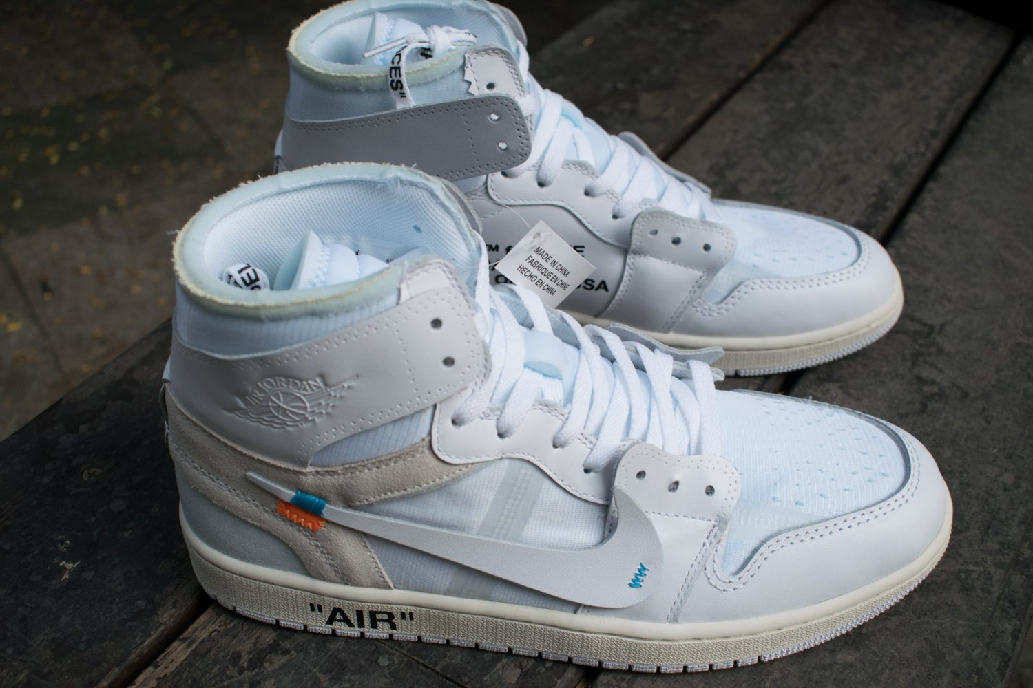 Men's Air Jordan 1 Retro High Off-White White Sneakers