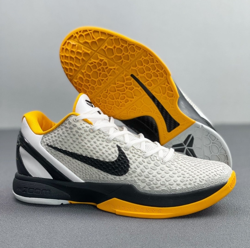 Kobe 6 Protro Playoff Pack White Del Sol (size run small, half size up)