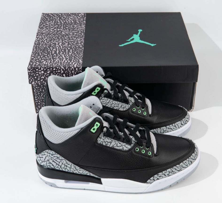 Jordan 3 Retro Green Glow