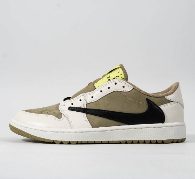Jordan 1 Retro Low Golf Travis Scott Neutral Olive